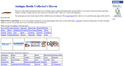 Desktop Screenshot of antiquebottles.com
